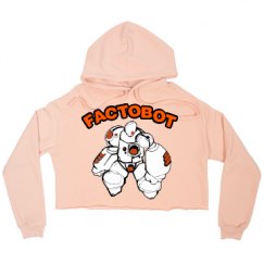 Ladies Relaxed Fit Cropped Fleece Hoodie