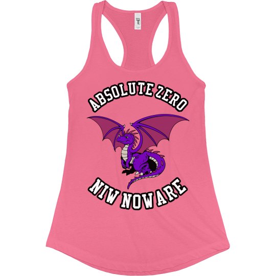 ABSOLUTE ZERO NIW LADIES SLIM FIT RACERBACK TANK TOP ABSOLUTE ZERO NIW LADIES SLIM FIT RACERBACK TANK TOP