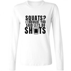 Ladies Relaxed Fit Basic Long Sleeve Tee