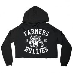 Ladies Relaxed Fit Cropped Fleece Hoodie