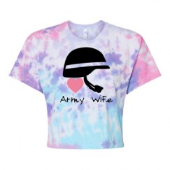 Women's Tie Dye Crop Top Tee
