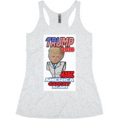 Ladies Slim Fit Super Soft Racerback Triblend Tank