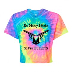 Women's Tie Dye Crop Top Tee