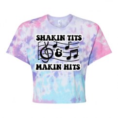 Women's Tie Dye Crop Top Tee