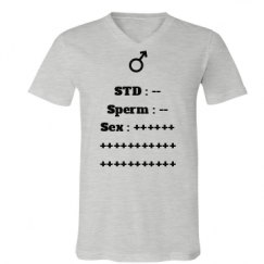 Unisex V-Neck Jersey Tee