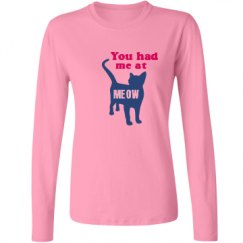 Ladies Relaxed Fit Basic Long Sleeve Tee