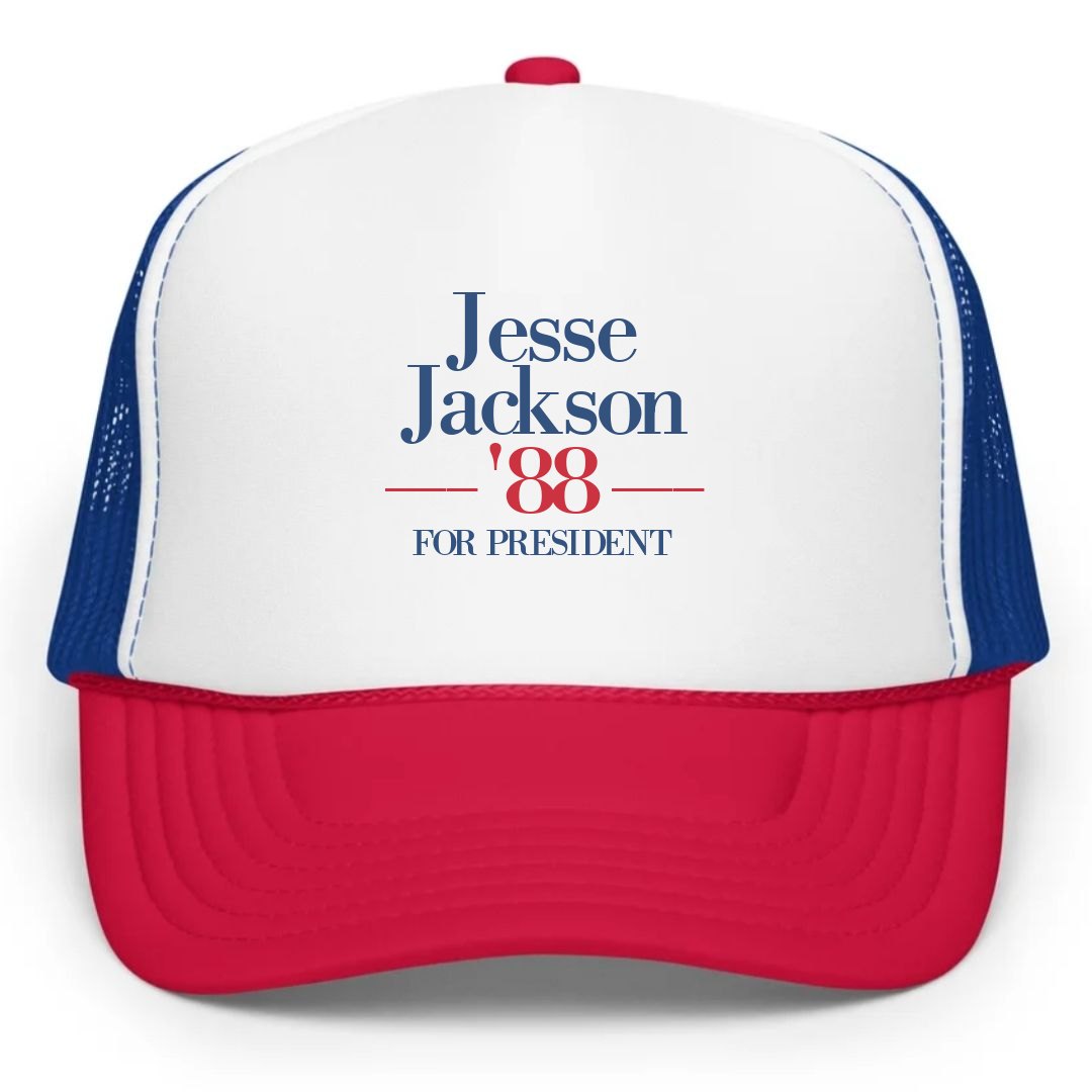 Jesse Jackson '88 Hat - Snapback Trucker Hat | FunnyShirts