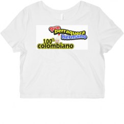 Ladies Slim Fit Crop Top Tee