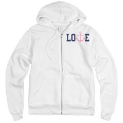 Unisex Fleece Full Zip Midweight Hoodie