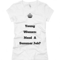 Ladies Slim Fit Basic Promo Jersey Tee