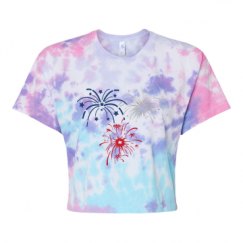 Women's Tie Dye Crop Top Tee