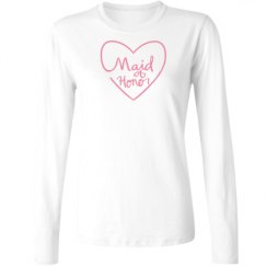 Ladies Relaxed Fit Basic Long Sleeve Tee