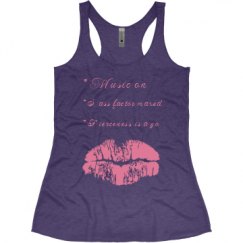 Ladies Slim Fit Super Soft Racerback Triblend Tank