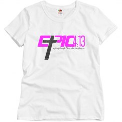 E.P.I.C. 4:13 - Women's Shirt with Pink & Black Paisley