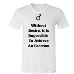 Unisex V-Neck Jersey Tee