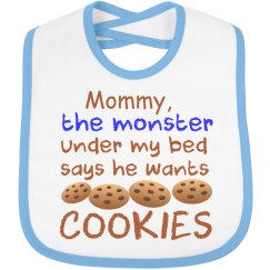 MONSTER UNDER THE BED BIB