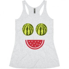 Ladies Slim Fit Super Soft Racerback Triblend Tank