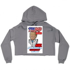 Ladies Relaxed Fit Cropped Fleece Hoodie