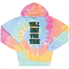 Unisex Tie-Dye Fleece Hoodie
