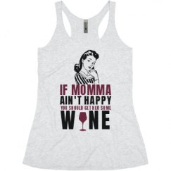Ladies Slim Fit Super Soft Racerback Triblend Tank