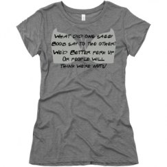 Ladies Slim Fit Super Soft Triblend Tee