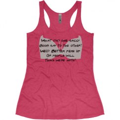 Ladies Slim Fit Super Soft Racerback Triblend Tank