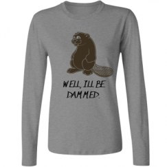 Ladies Relaxed Fit Basic Long Sleeve Tee