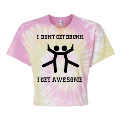Women's Tie Dye Crop Top Tee