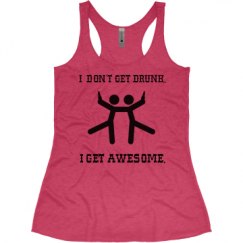 Ladies Slim Fit Super Soft Racerback Triblend Tank