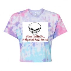 Women's Tie Dye Crop Top Tee