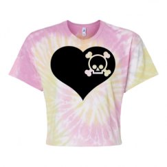 Women's Tie Dye Crop Top Tee