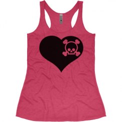 Ladies Slim Fit Super Soft Racerback Triblend Tank