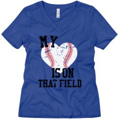 Ladies Relaxed Fit V-Neck Tee