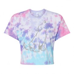 Women's Tie Dye Crop Top Tee