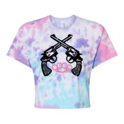Women's Tie Dye Crop Top Tee