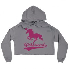 Ladies Relaxed Fit Cropped Fleece Hoodie