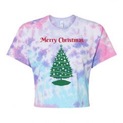 Women's Tie Dye Crop Top Tee