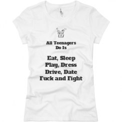 Ladies Slim Fit Basic Promo Jersey Tee