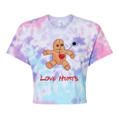 Women's Tie Dye Crop Top Tee