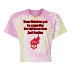 Women's Tie Dye Crop Top Tee