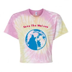 Women's Tie Dye Crop Top Tee
