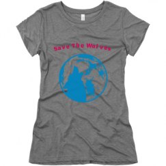 Ladies Slim Fit Super Soft Triblend Tee