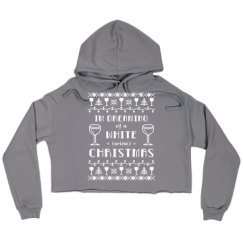 Ladies Relaxed Fit Cropped Fleece Hoodie