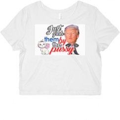 Ladies Slim Fit Crop Top Tee