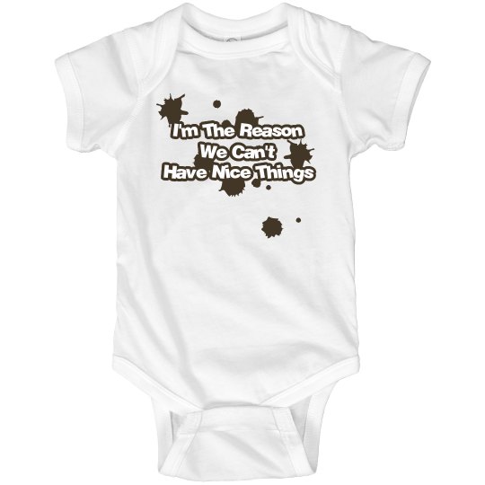 "Can't Have Nice Things" Onesie "Can't Have Nice Things" Onesie