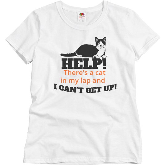 Cat In Lap Can't Get Up! Cat In Lap Can't Get Up!