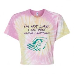 Women's Tie Dye Crop Top Tee