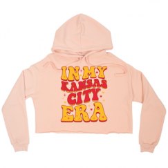 Ladies Relaxed Fit Cropped Fleece Hoodie