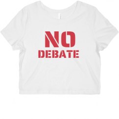 Ladies Slim Fit Crop Top Tee