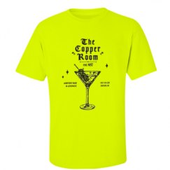 Unisex Ultra Cotton Safety Neon Crewneck Tee